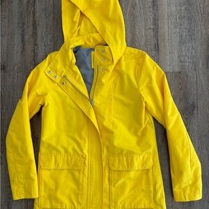 Women’s Gap yellow Hooded rain/spring jacket